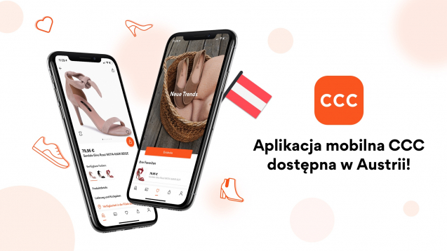 APLIKACJA MOBILNA CCC DOSTĘPNA JUŻ W AUSTRII