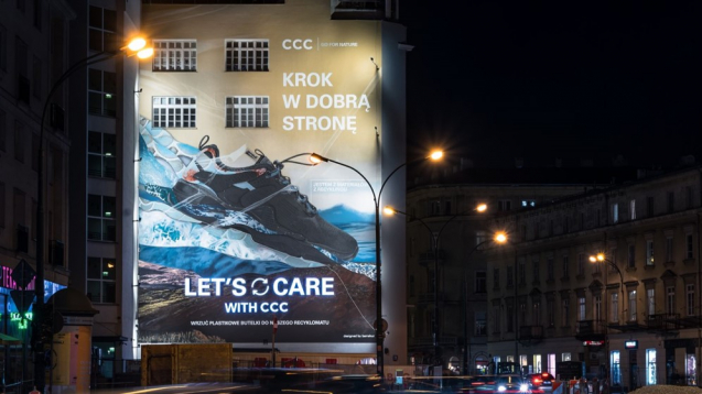 Let’s care with CCC – wyjątkowy mural w centrum Warszawy