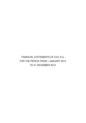 Financial statements of CCC S.A. for 01.01.2012 -31.12.2012