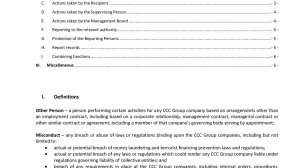 CCC GROUP INTERNAL MISCONDUCT REPORTING PROCEDURE (PDF)