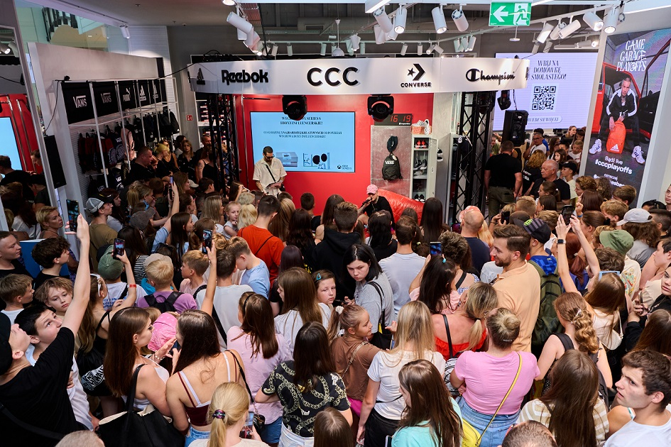 CCC attracts crowds. Over 30,000 people showed up at its stores to take part in unique star-studded gaming events