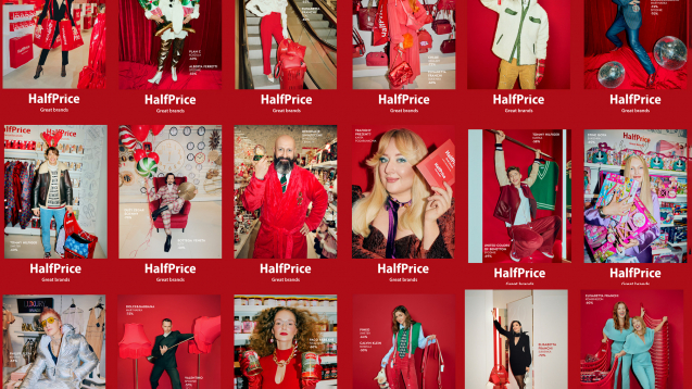 HalfPrice employees featuring in the brand’s Christmas campaign