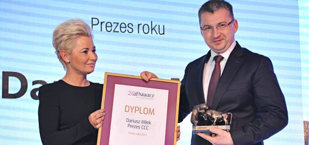 Prezes CCC Dariusz Miłek - Prezesem Roku 2013