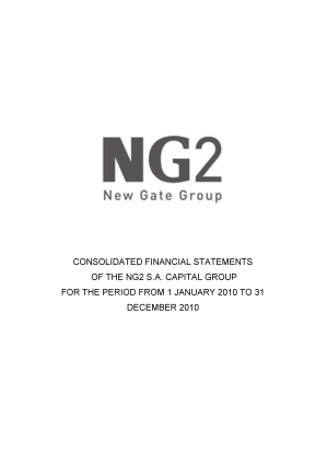 Consolidated financial statements of NG2 S.A. Group for 01.01.2010-31.12.2010