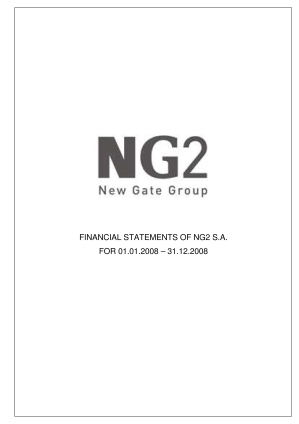 Financial statements of NG2 S.A. for 01.01.2008 to 31.12.2008