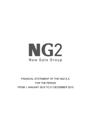 Financial statements of NG2 S.A. for 01.01.2010-31.12.2010