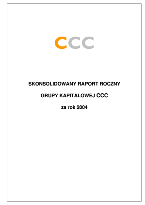 Skonsolidowany raport roczny za 2004r.