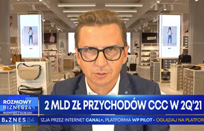 Szacunkowe wyniki Grupy CCC 2Q2021 - Prezes Zarządu Marcin Czyczereski dla Biznes24